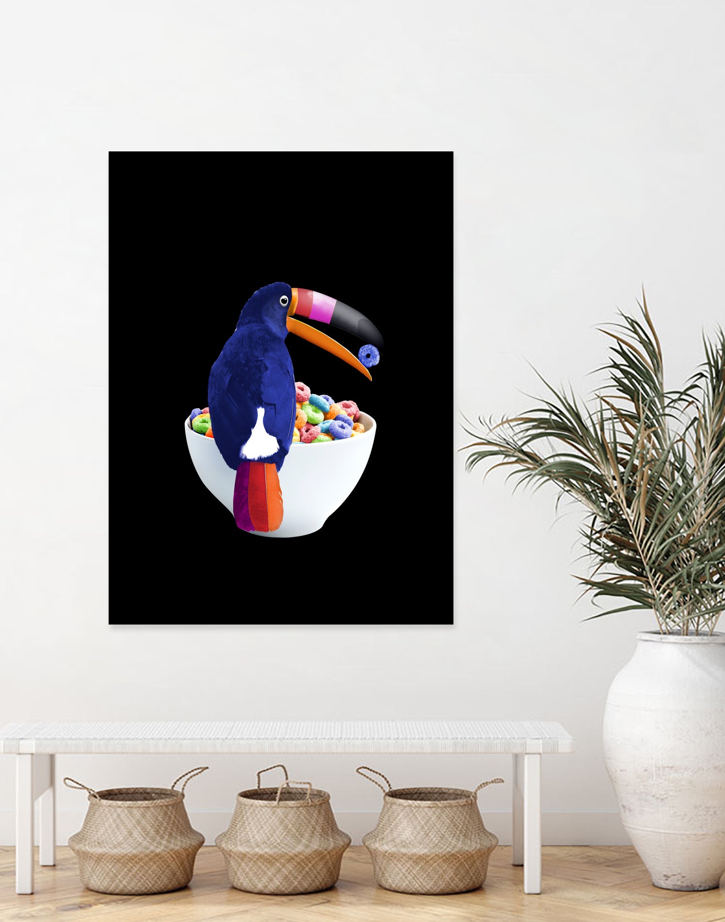 CEREAL TOUCAN by Jonas Loose on GIANT ART - green 3d art