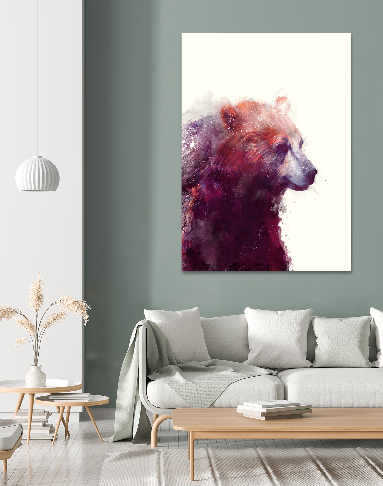 Bear Calm by Amy Hamilton on GIANT ART - mixed media