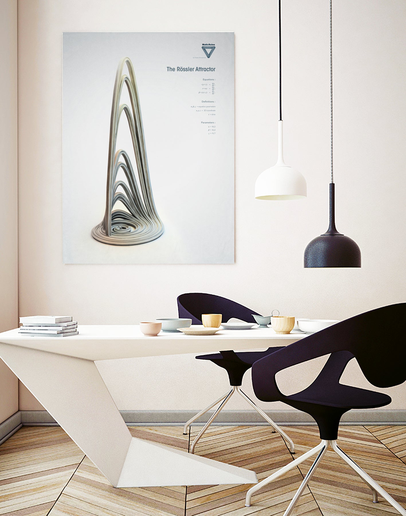 The Rossler Attractor by . Chaotic Atmospheres on GIANT ART - 3d art