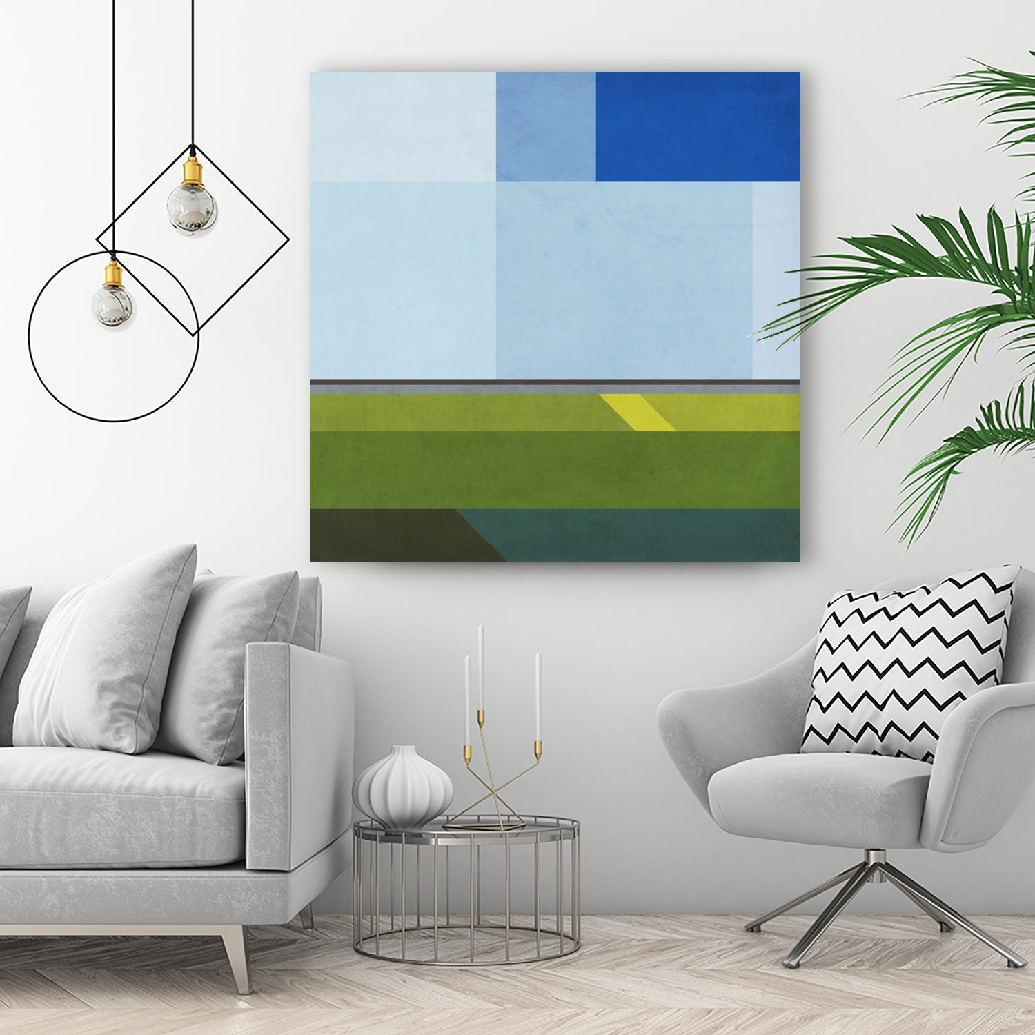 Landscape 05 by Issac Mangold on GIANT ART - blue digital painting