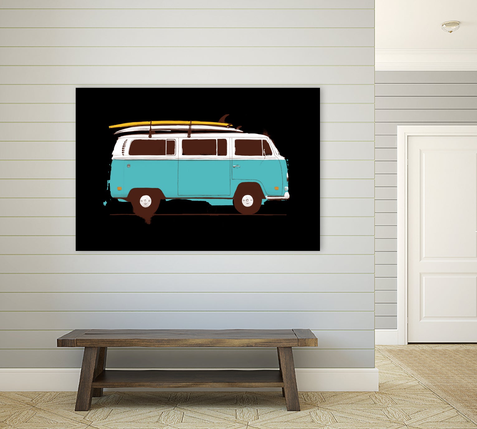 Blue Van by Florent Bodart on GIANT ART - blue digital drawing