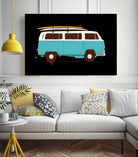 Blue Van by Florent Bodart on GIANT ART - blue digital drawing