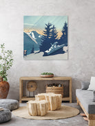 Mountain Sunrise (Pause II) by Romina Lutz on GIANT ART - yellow digital painting