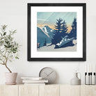 Mountain Sunrise (Pause II) by Romina Lutz on GIANT ART - yellow digital painting