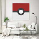 Pokeball by Proper Ganders on GIANT ART - red vector illustration