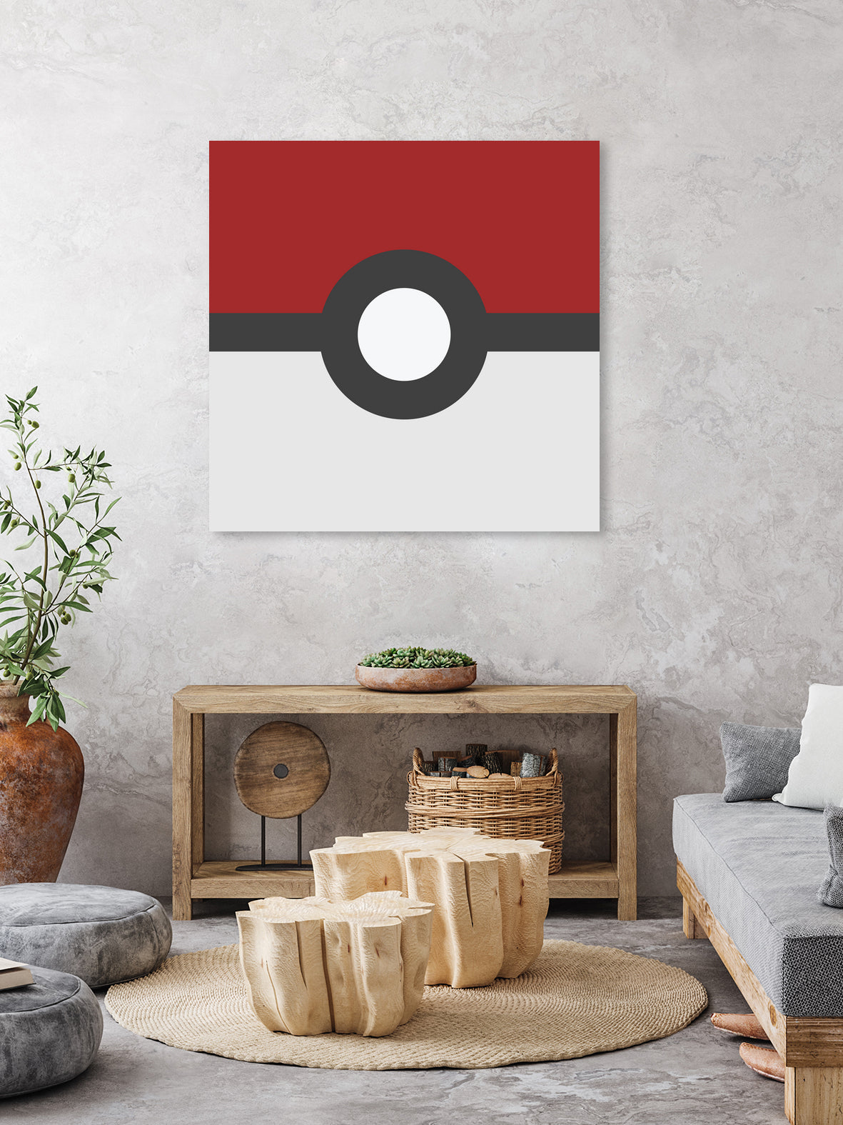 Pokeball by Proper Ganders on GIANT ART - red vector illustration