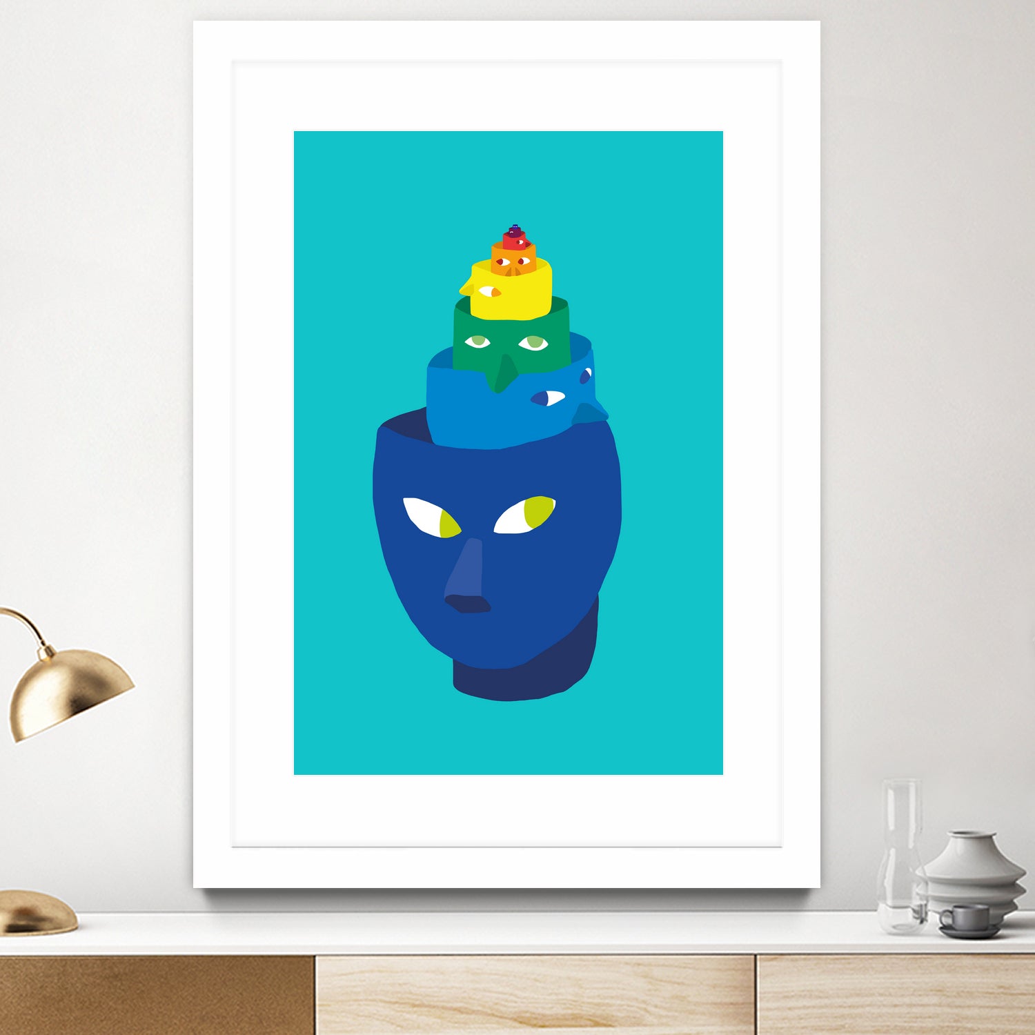 Schizophrenic by Alice Bouchardon on GIANT ART - blue digital drawing