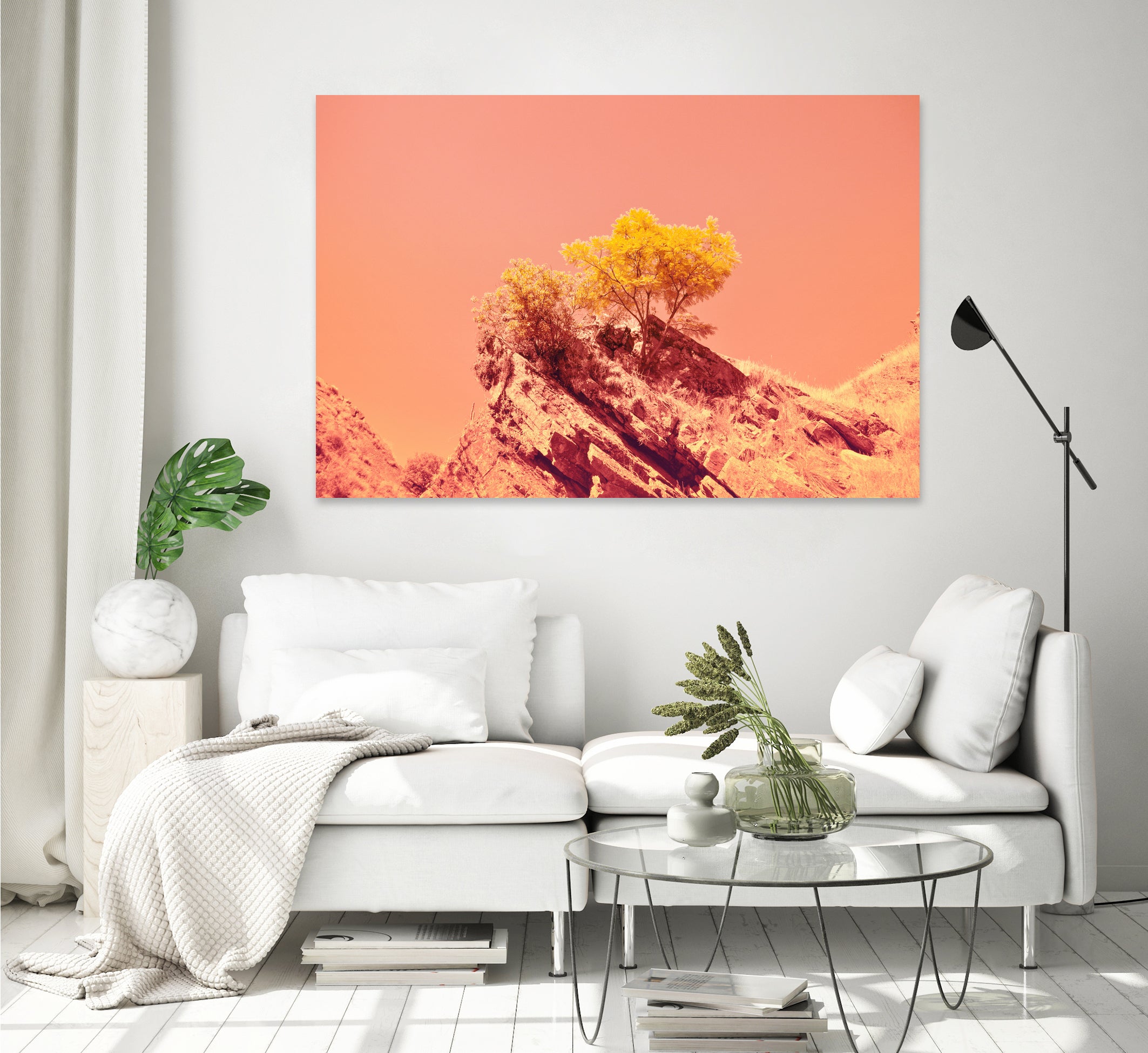 Tree on Mars? by #Bizzartino by Edu Al Peirano on GIANT ART - orange digital painting