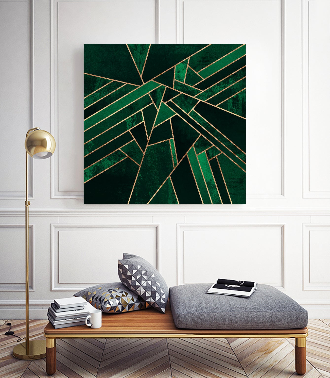 Emerald Night by Elisabeth Fredriksson on GIANT ART - green digital painting