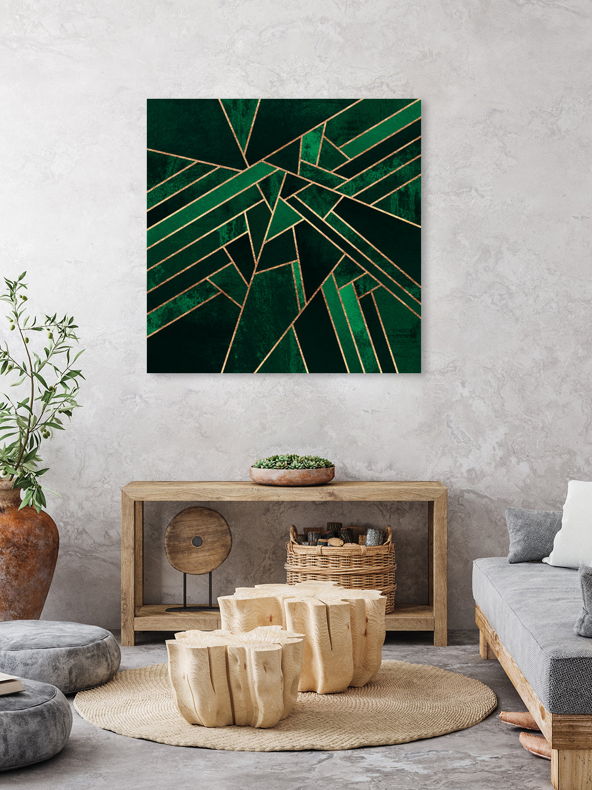 Emerald Night by Elisabeth Fredriksson on GIANT ART - green digital painting