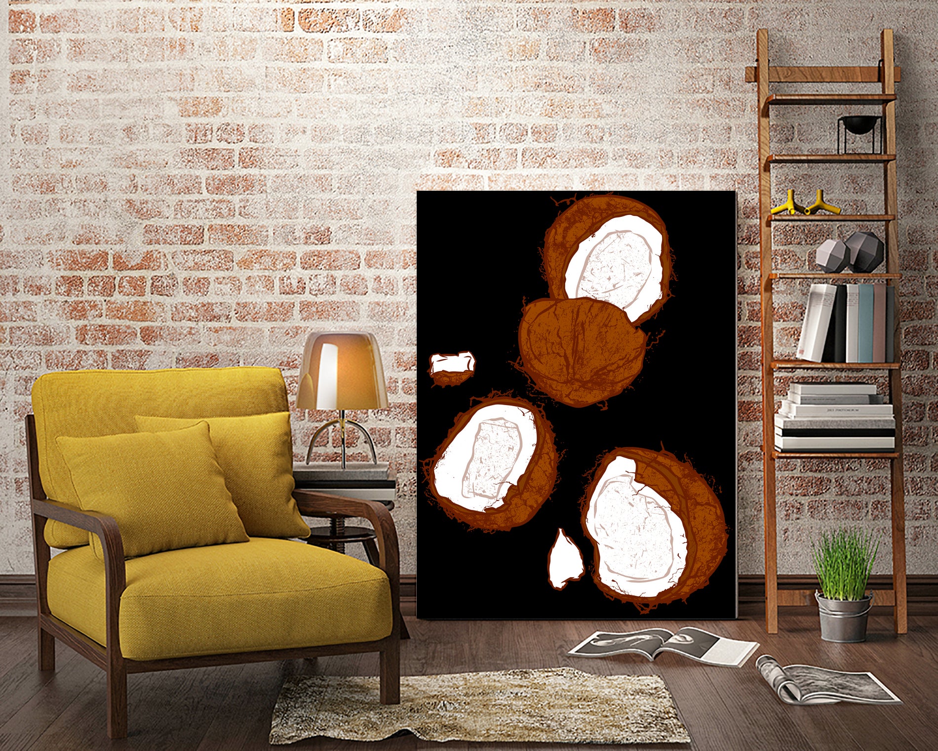 Coconut by Evgenia Chuvardina on GIANT ART - pink digital painting