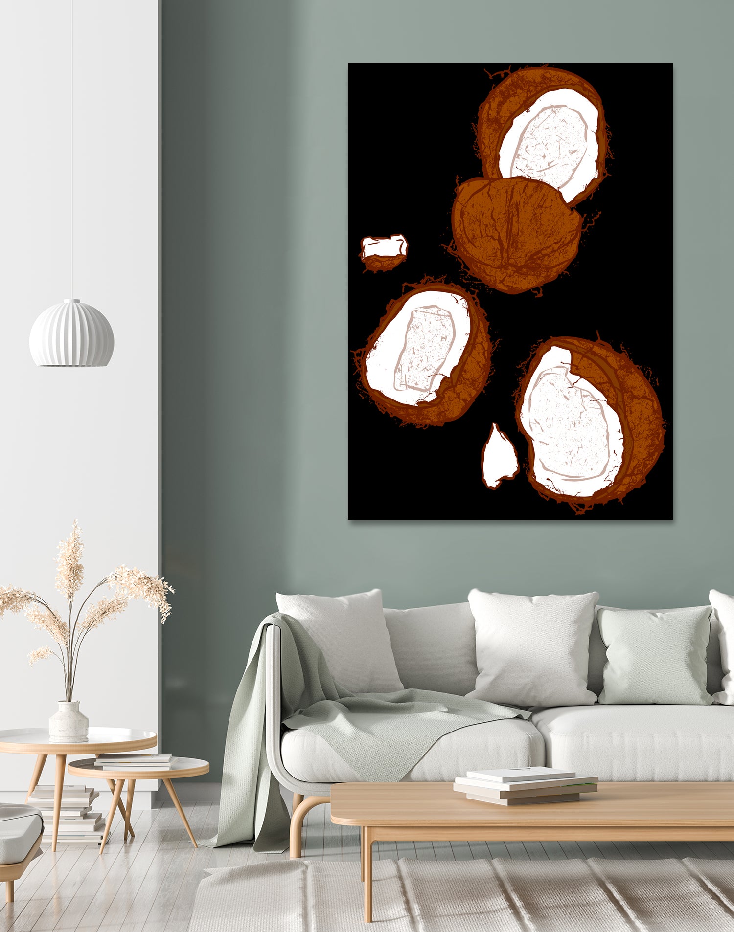 Coconut by Evgenia Chuvardina on GIANT ART - pink digital painting