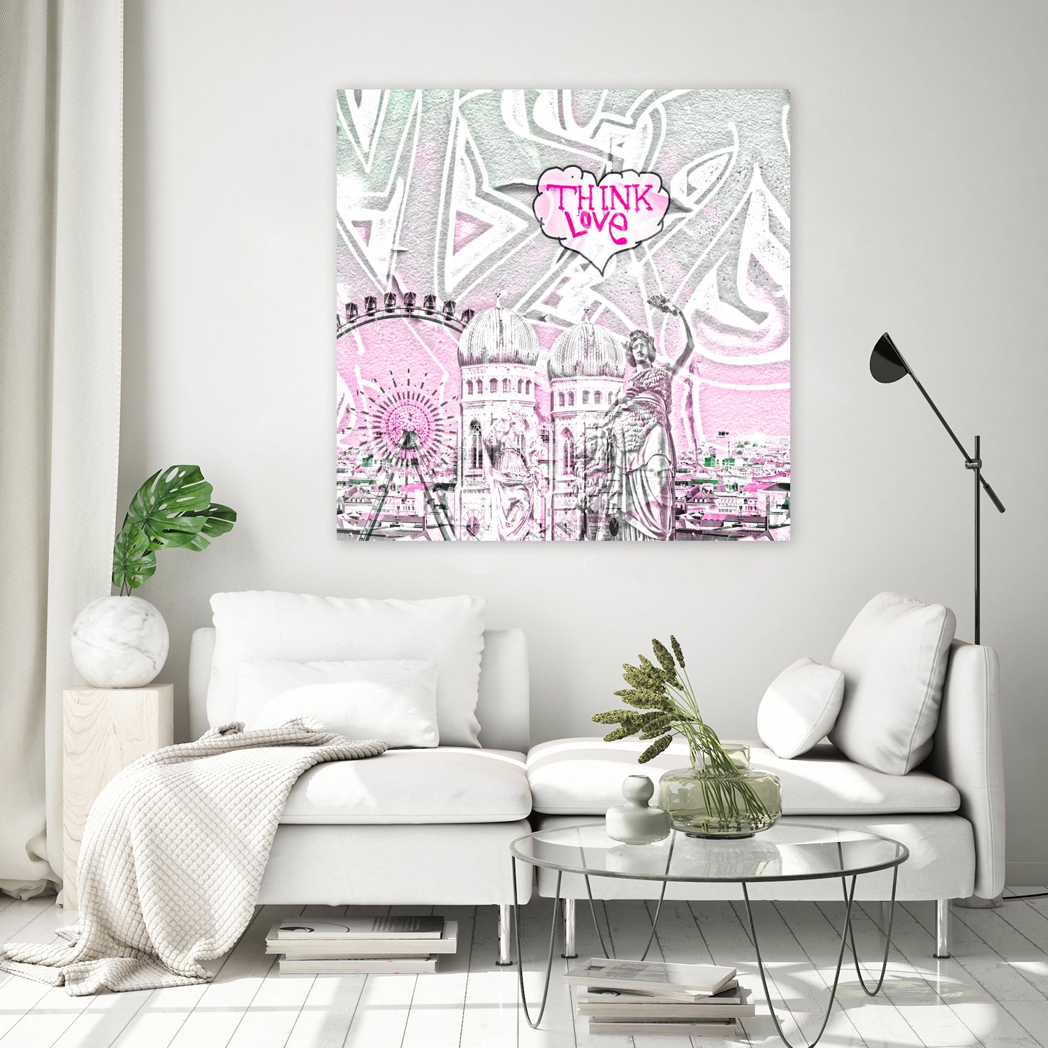 München_2017_Think_love_2 by Andreas Gerlach on GIANT ART - gray digital painting