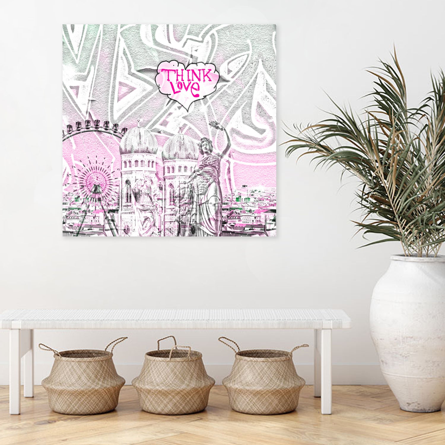 München_2017_Think_love_2 by Andreas Gerlach on GIANT ART - gray digital painting