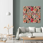 Because Sloths by ChalermPhol Harnchakkham on GIANT ART - red digital drawing