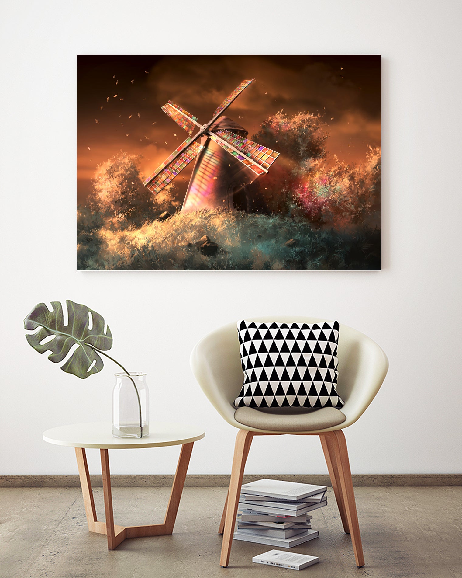 Color of the wind by Cyril Rolando on GIANT ART - orange digital painting