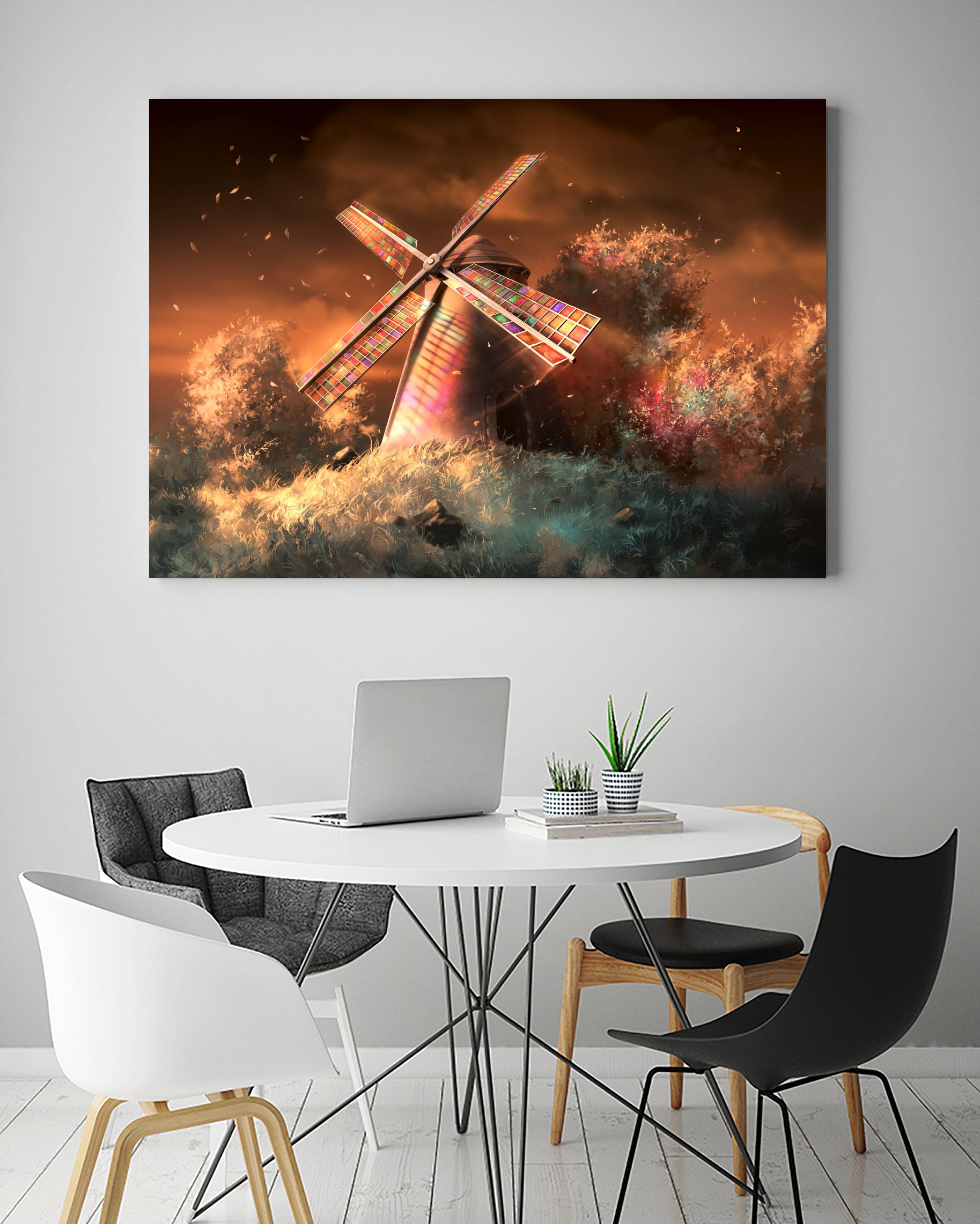 Color of the wind by Cyril Rolando on GIANT ART - orange digital painting