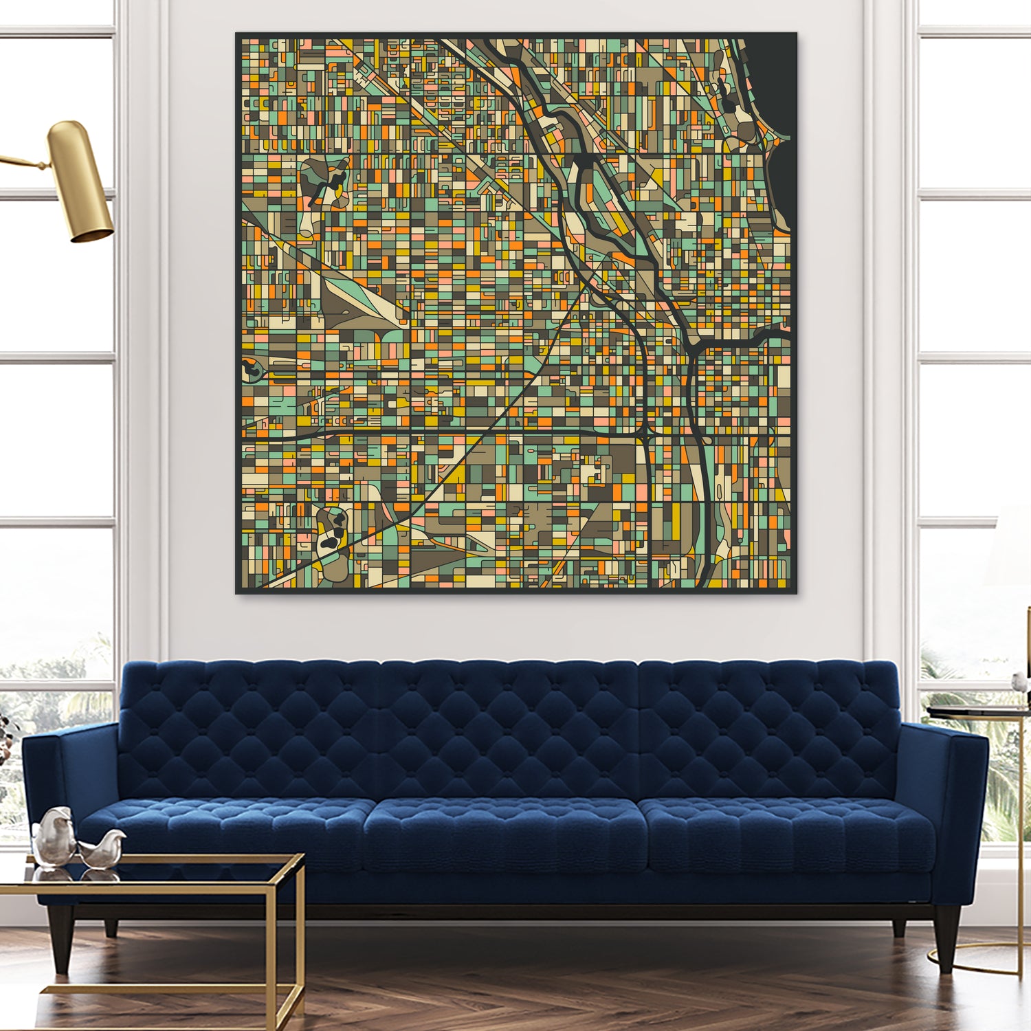 Chicago by Jazzberry Blue on GIANT ART - black vector illustration