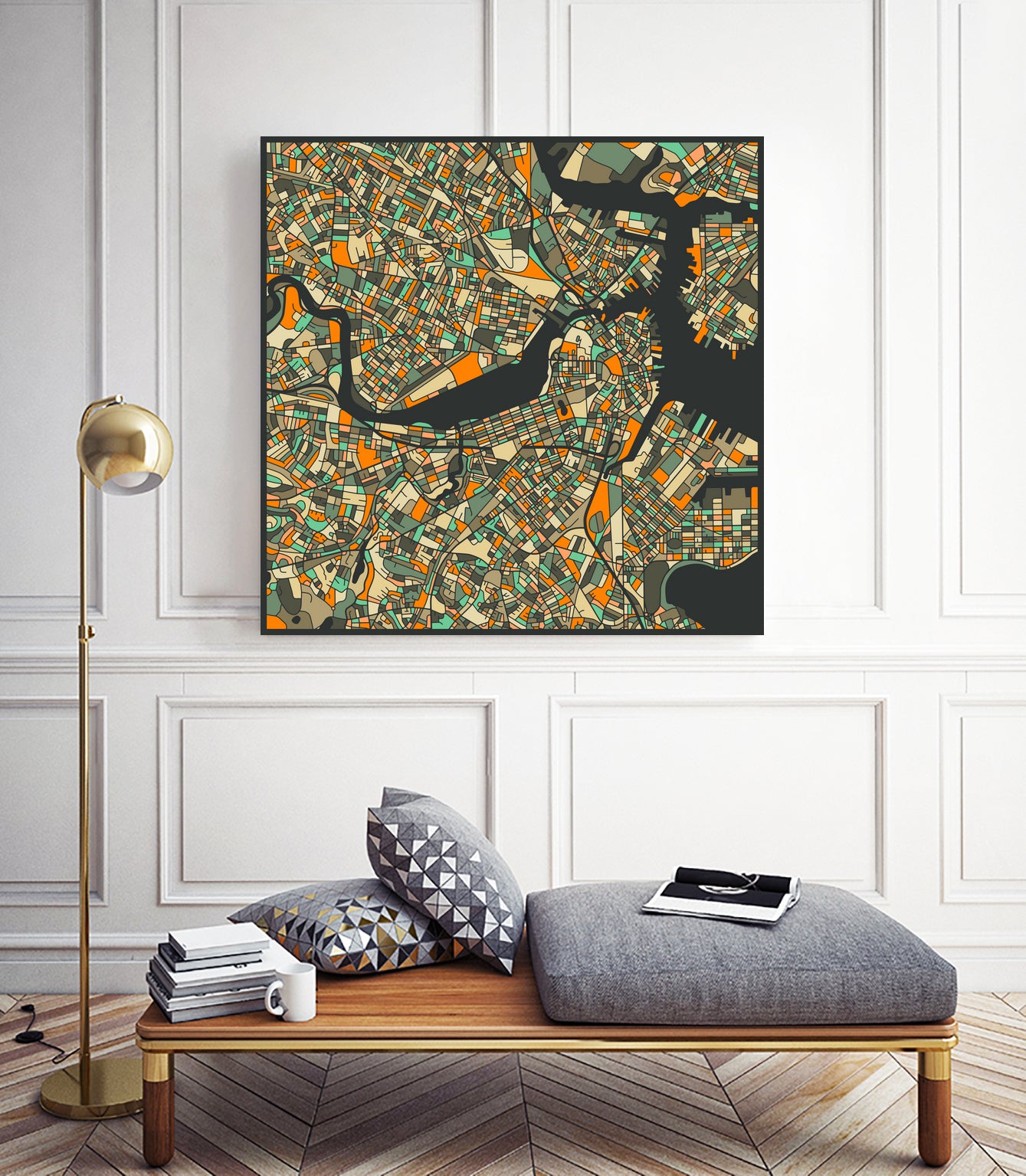 Boston by Jazzberry Blue on GIANT ART - black vector illustration