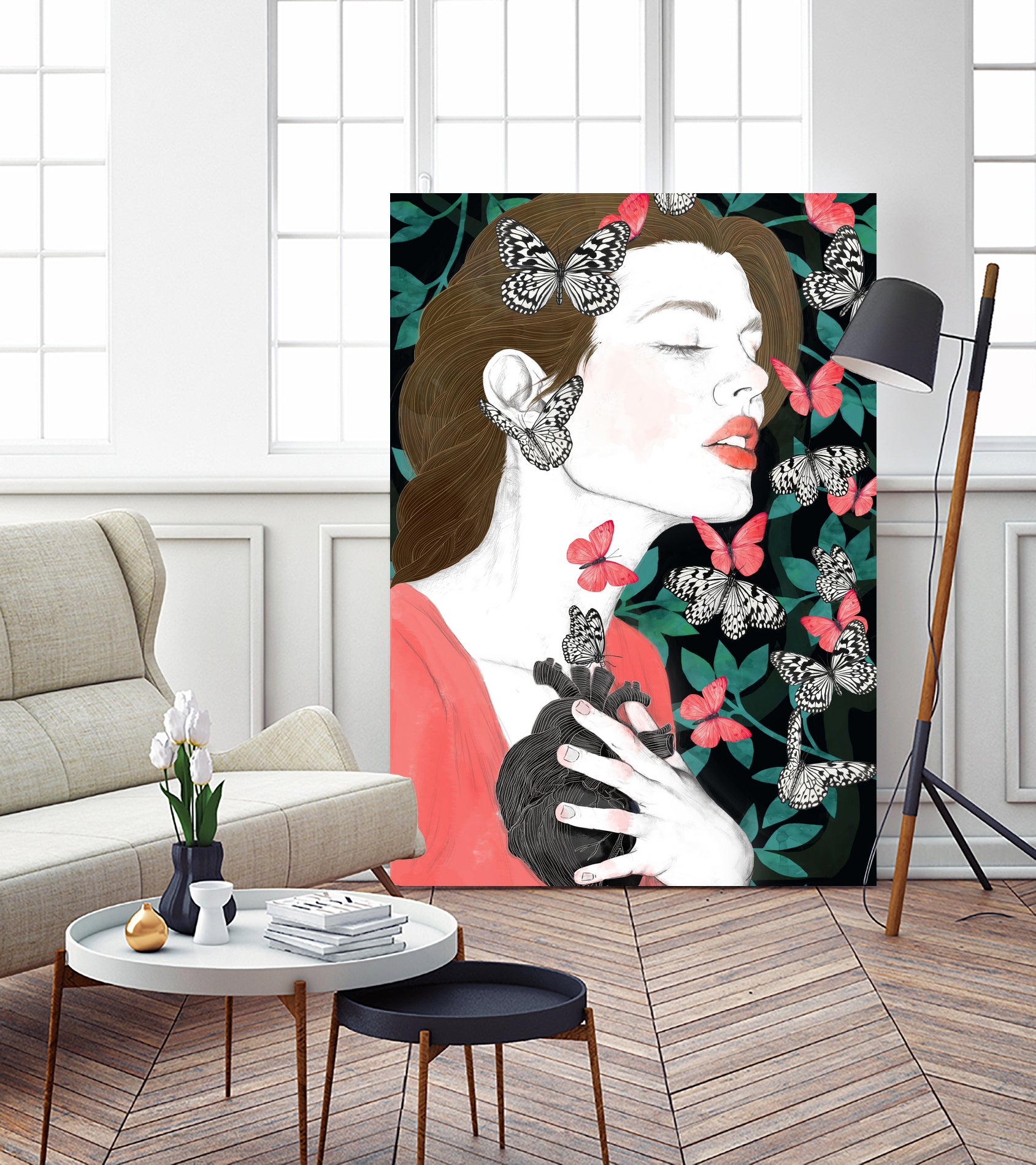 Butterflies // you make my heart flutter by Laura Graves on GIANT ART - black photo illustration