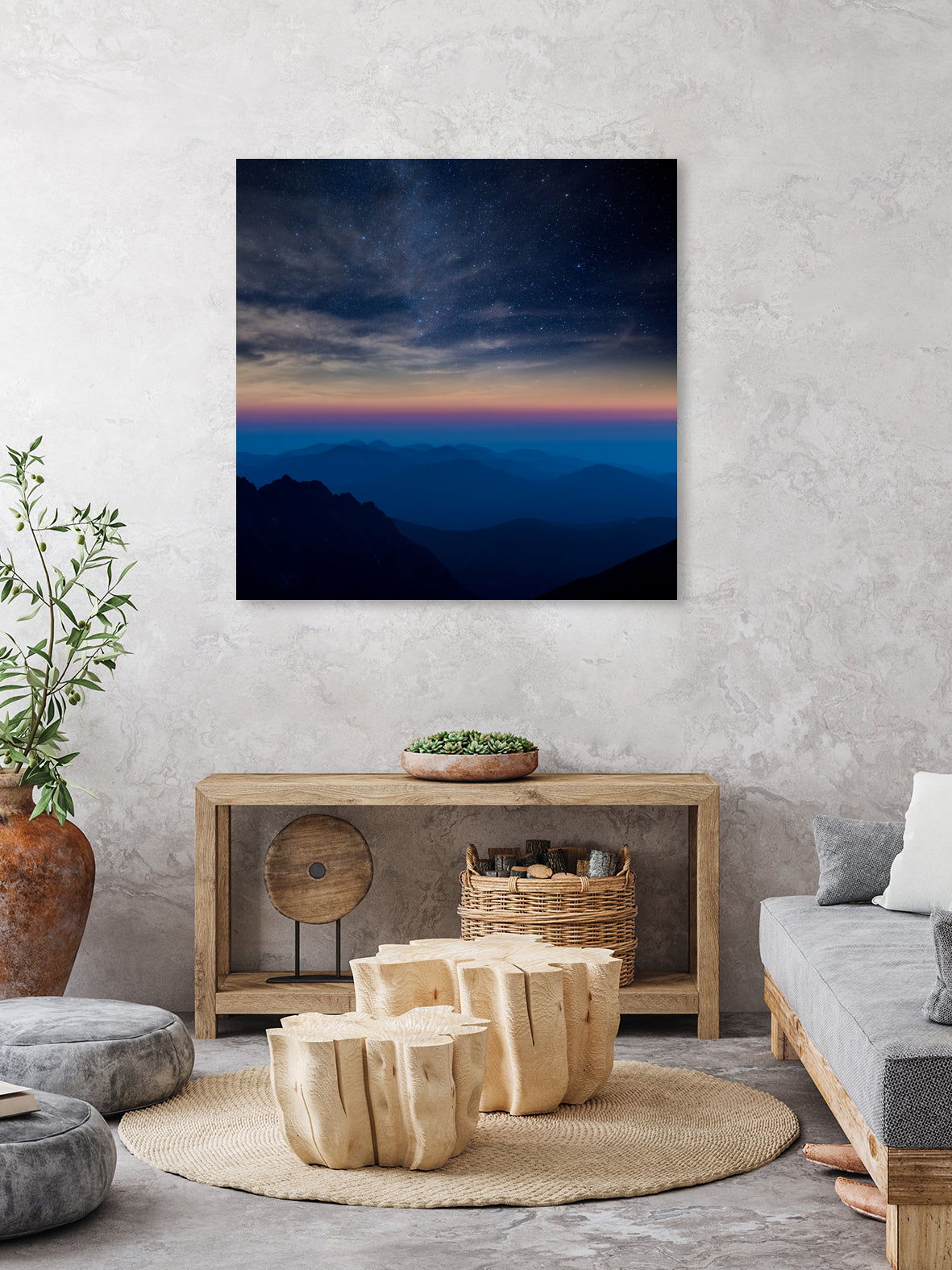 When The Night Comes by Juraj Chrastina on GIANT ART - blue digital painting