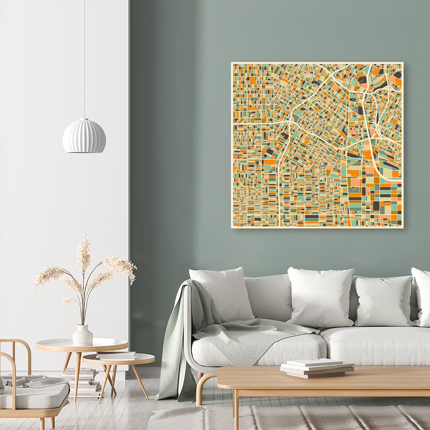 Los Angeles by Jazzberry Blue on GIANT ART - orange vector illustration