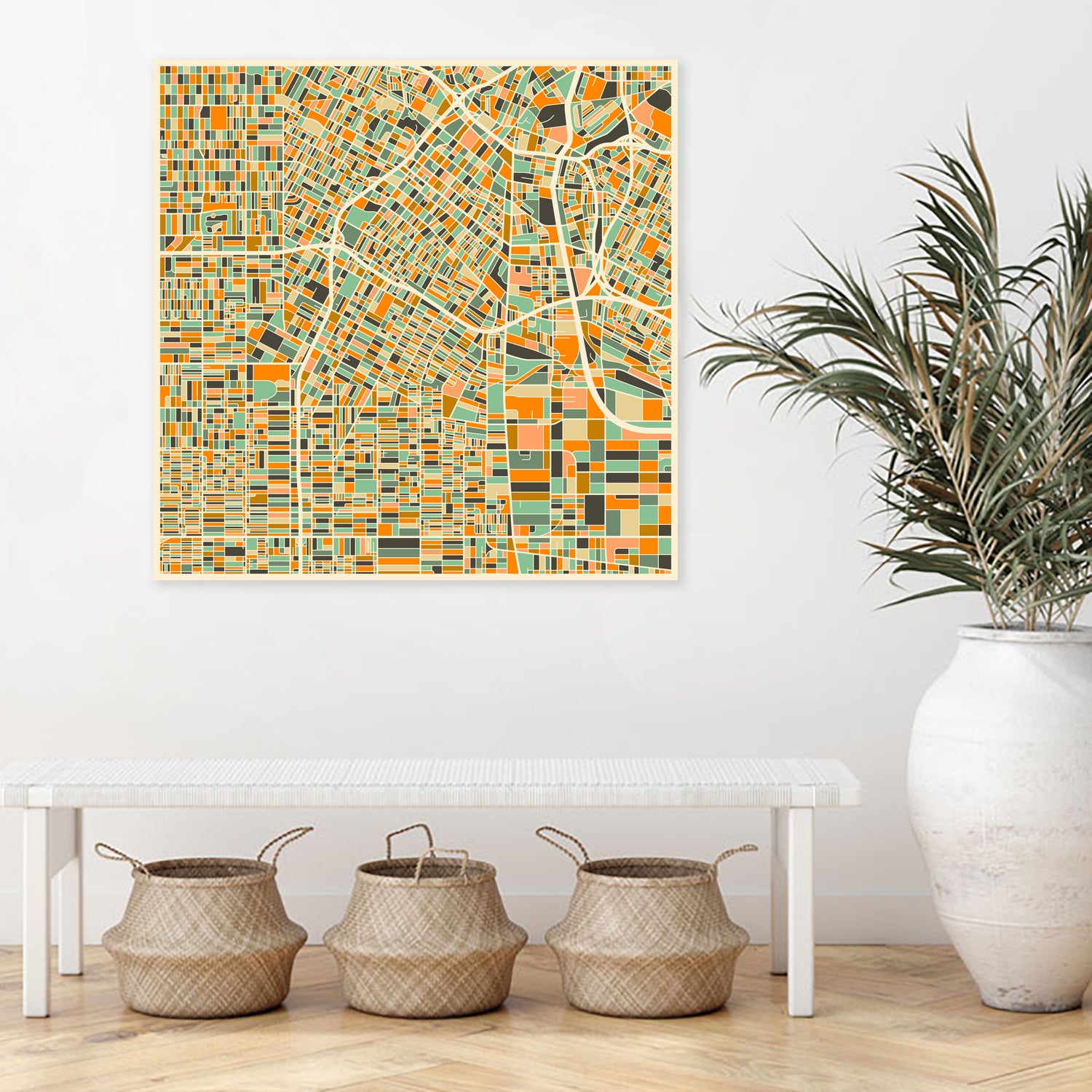 Los Angeles by Jazzberry Blue on GIANT ART - orange vector illustration