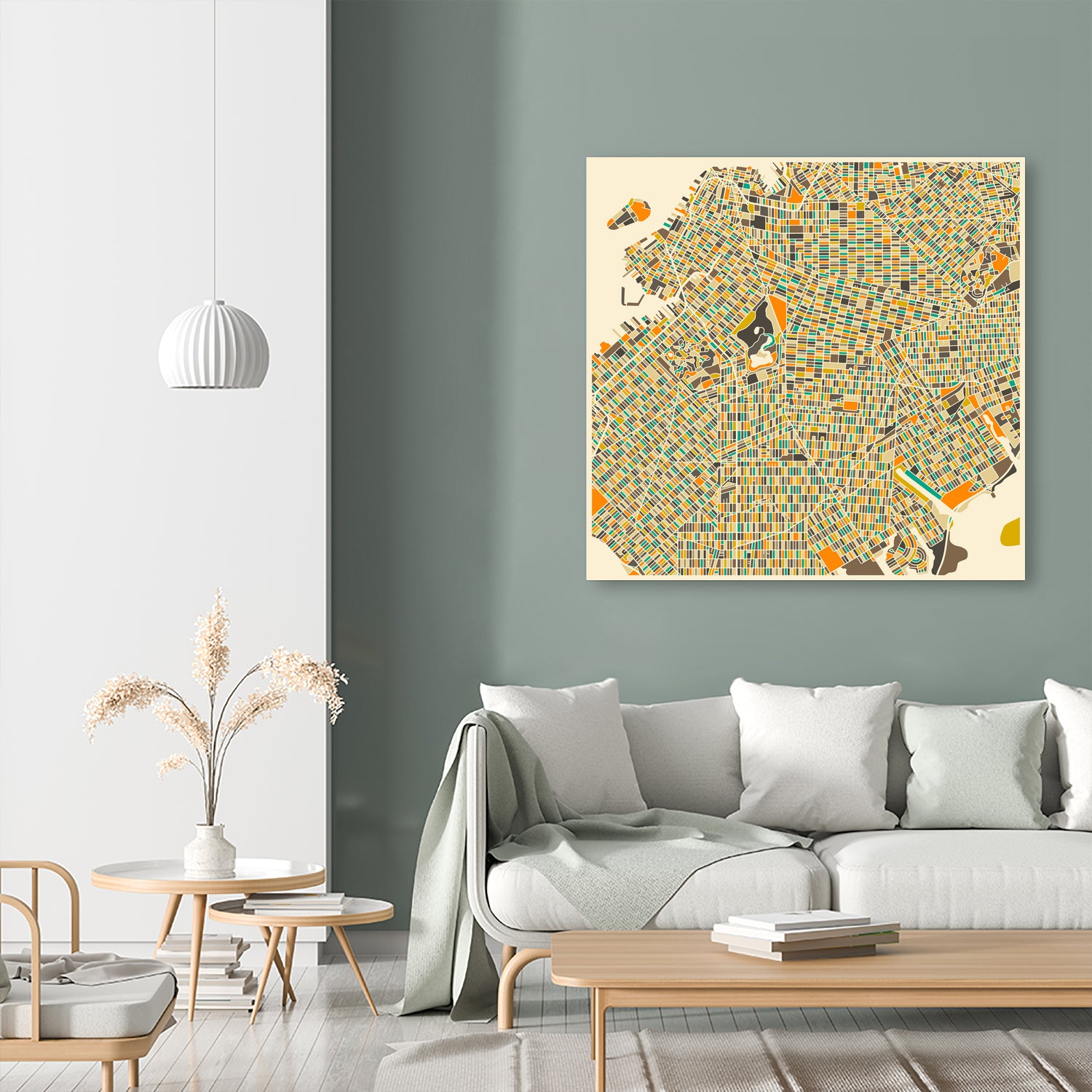 Brooklyn by Jazzberry Blue on GIANT ART - orange vector illustration