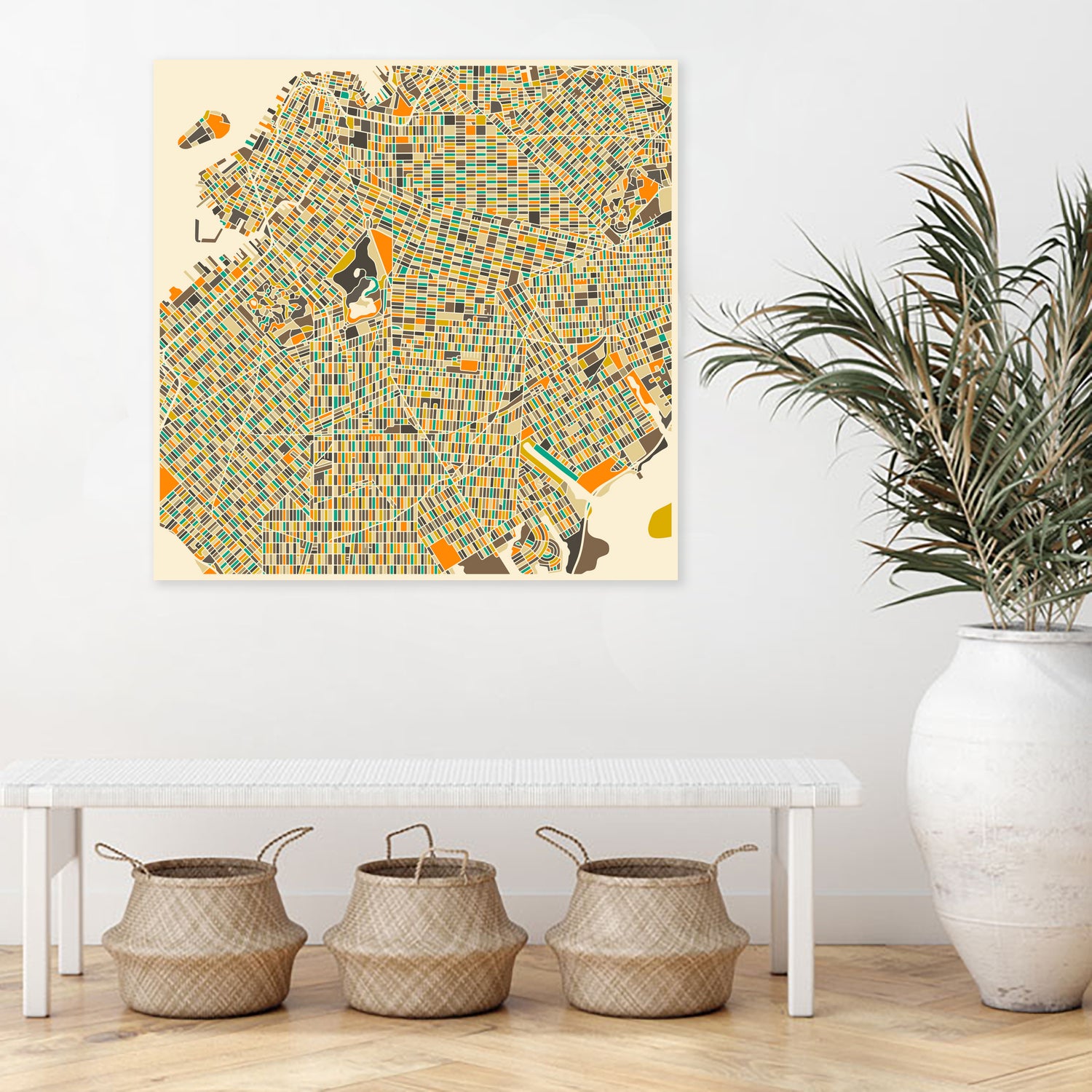 Brooklyn by Jazzberry Blue on GIANT ART - orange vector illustration