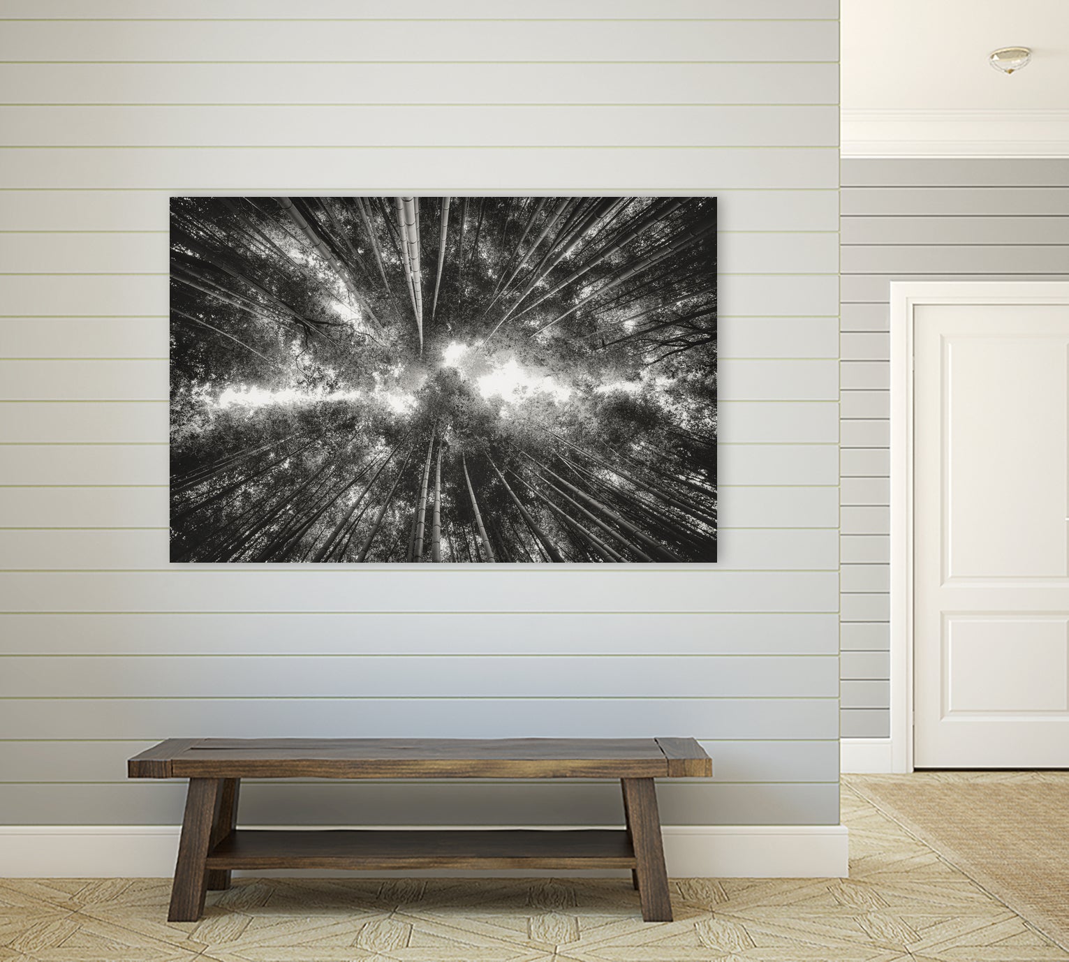 Bamboo Forest (black and white) by Pascal Deckarm on GIANT ART - black photo manipulation