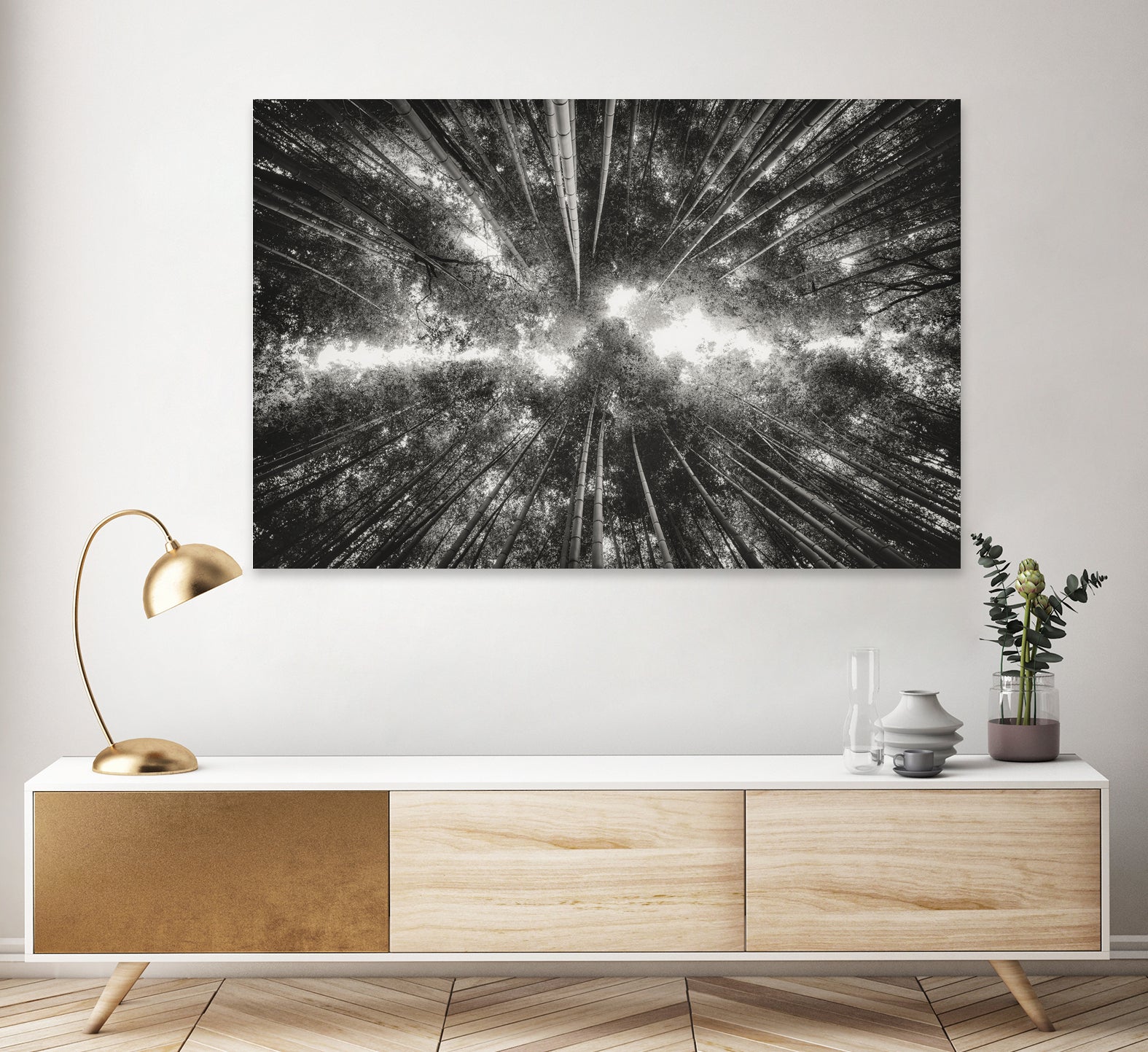 Bamboo Forest (black and white) by Pascal Deckarm on GIANT ART - black photo manipulation