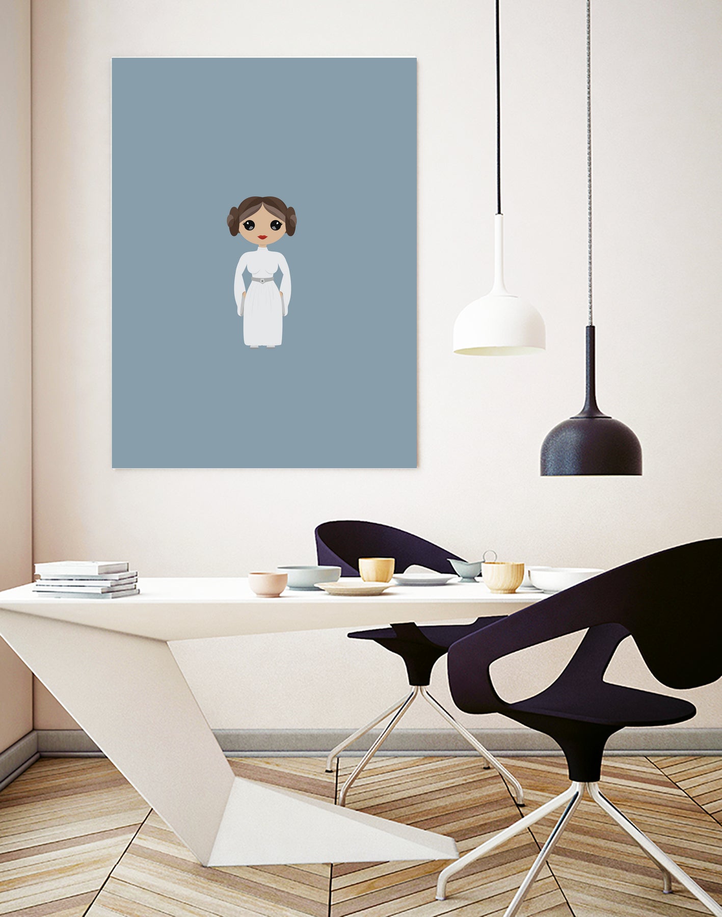 Leia by Kenzie Brown on GIANT ART - blue character design