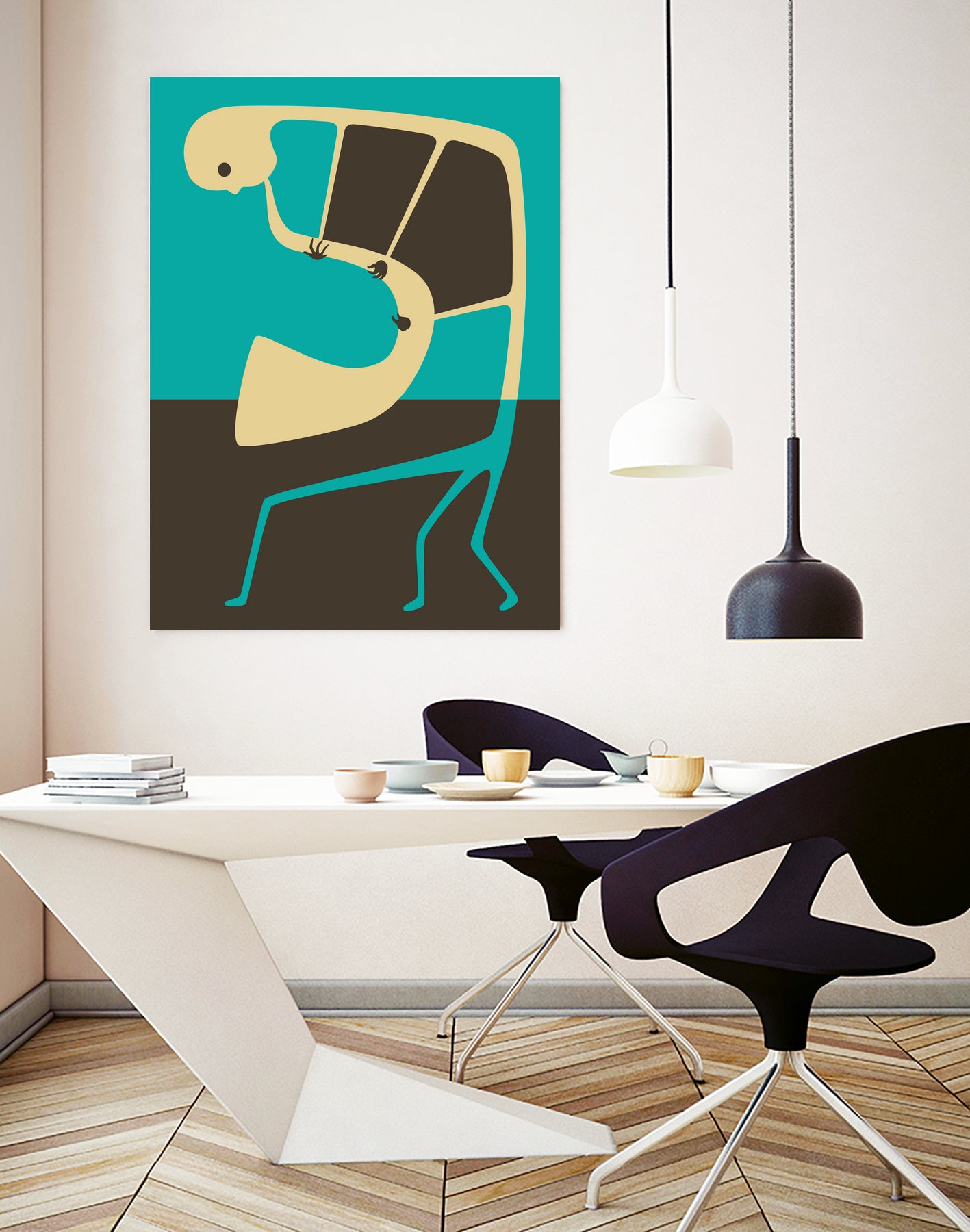 The Blues' Sax by Jazzberry Blue on GIANT ART - blue vector illustration