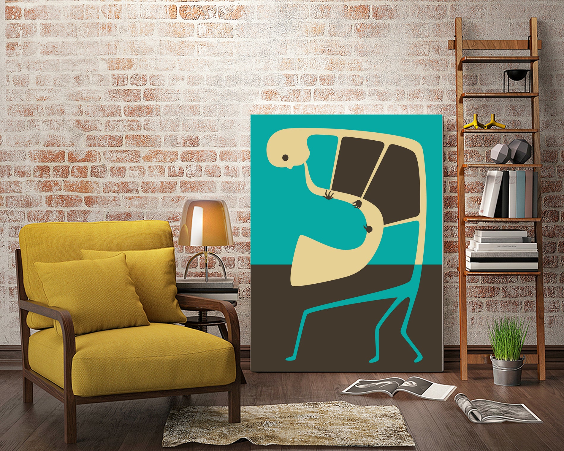 The Blues' Sax by Jazzberry Blue on GIANT ART - blue vector illustration