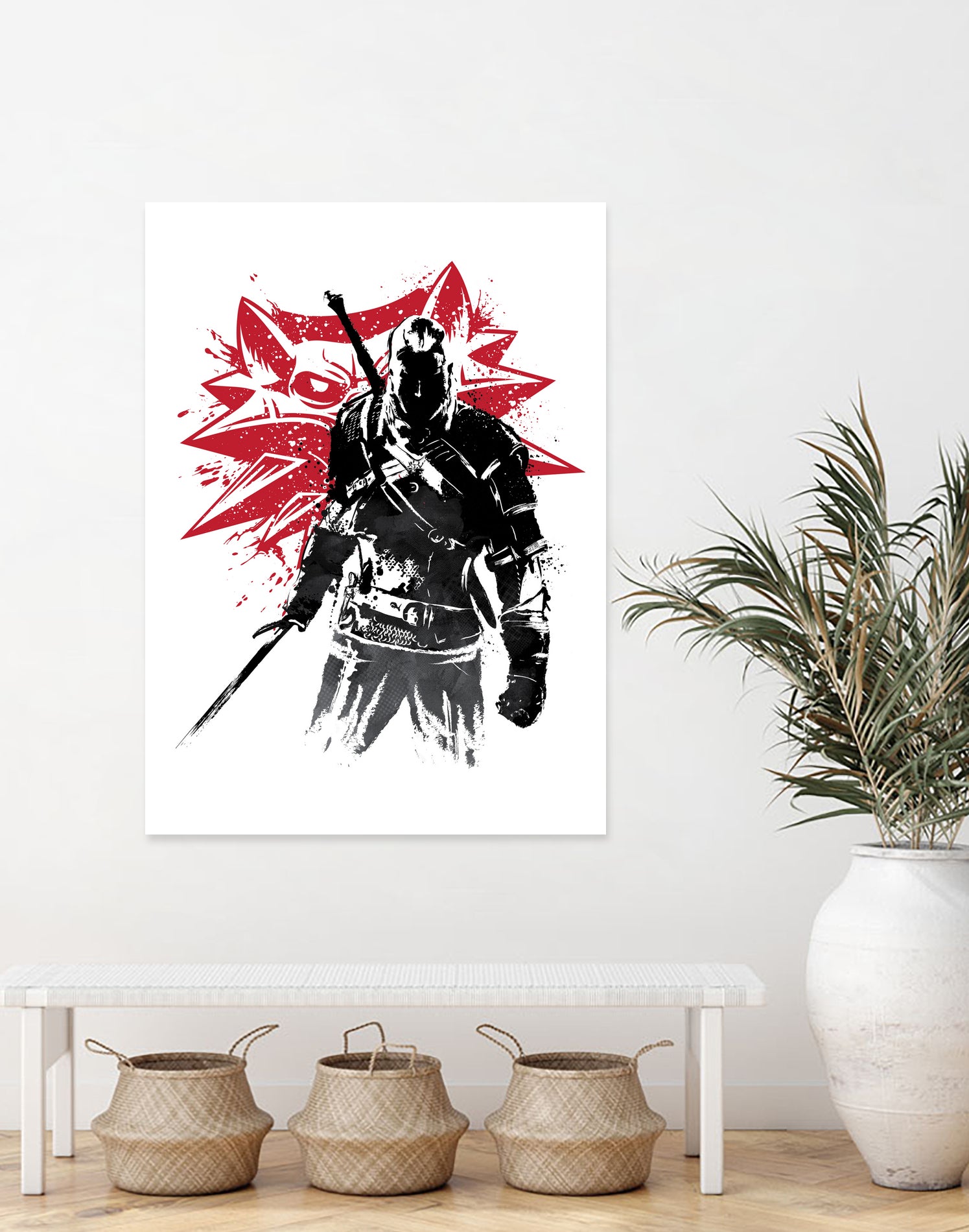 The Witcher sumi-e by Antonio Camarena on GIANT ART - white digital painting