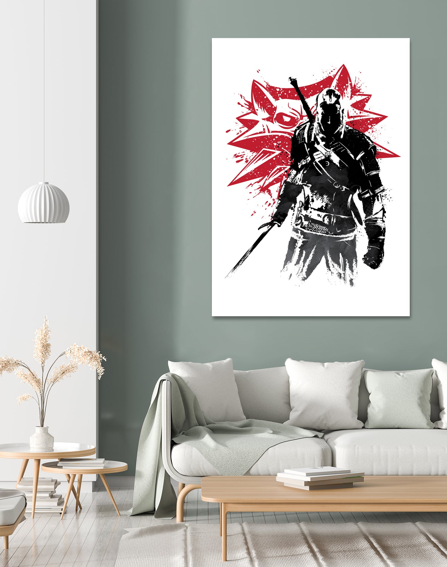 The Witcher sumi-e by Antonio Camarena on GIANT ART - white digital painting