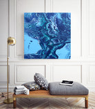 Vesuvius by L. Renee Jones on GIANT ART - blue mixed media