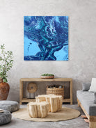 Vesuvius by L. Renee Jones on GIANT ART - blue mixed media