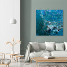 Ocean's Flow by L. Renee Jones on GIANT ART - blue mixed media