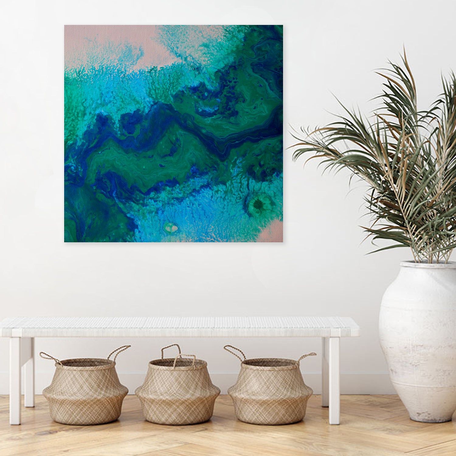 sp by L. Renee Jones on GIANT ART - blue mixed media