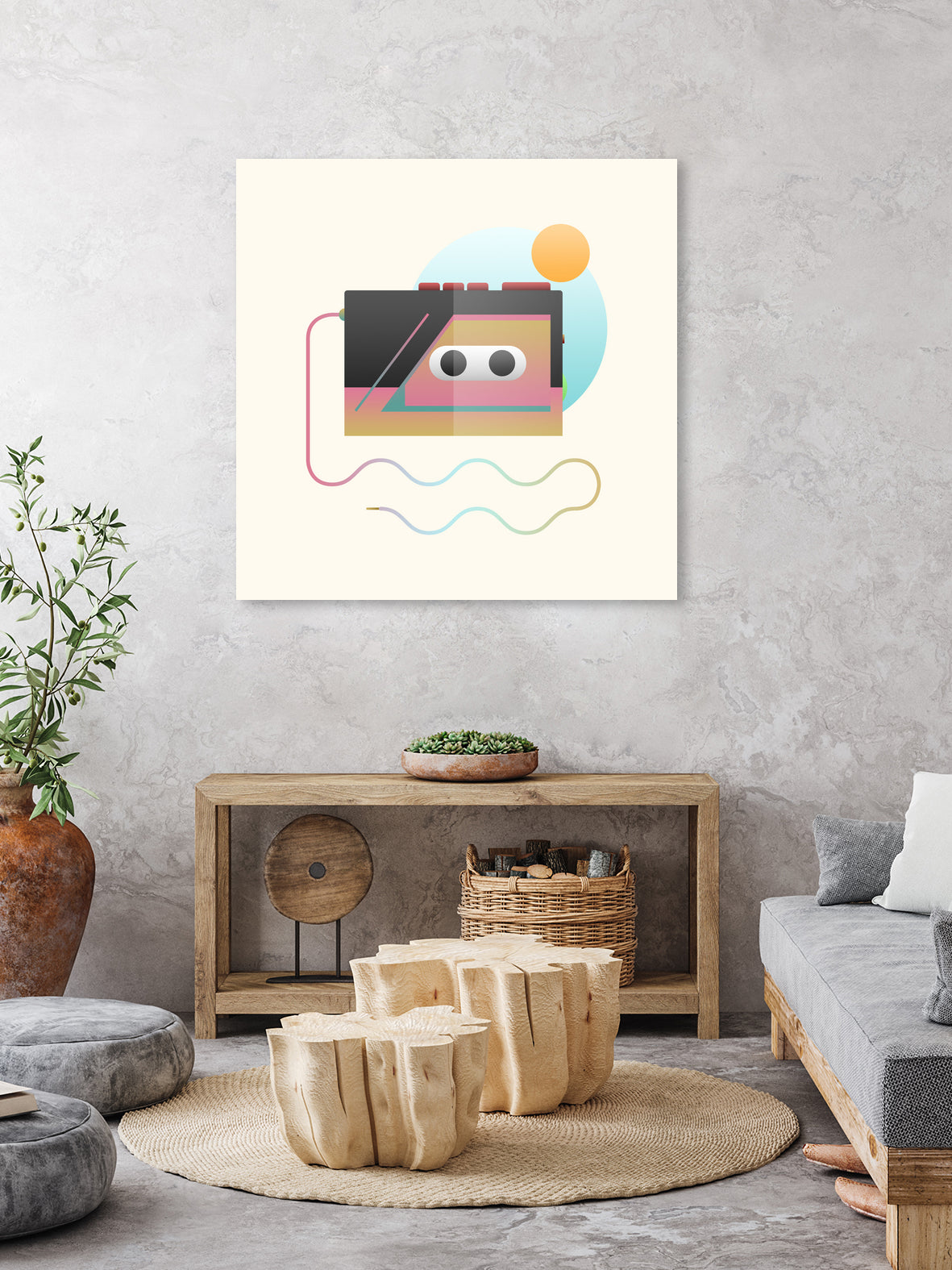 Summer Rhythm by Francisco Moreno on GIANT ART - yellow vector illustration