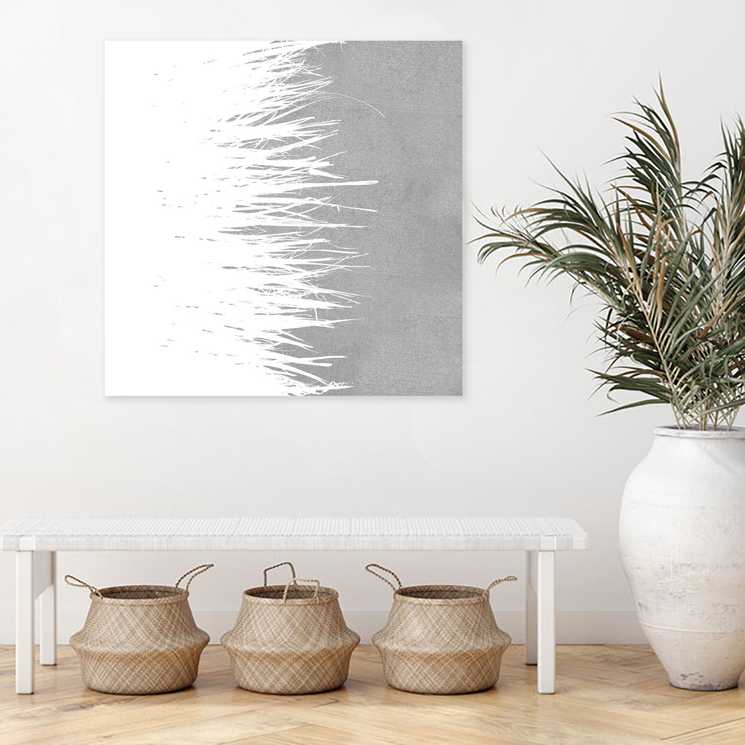 Concrete Fringe W On Side by Emeline Tate-Robertson on GIANT ART - gray digital painting