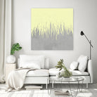 Concrete Fringe Yellow by Emeline Tate-Robertson on GIANT ART - yellow digital painting