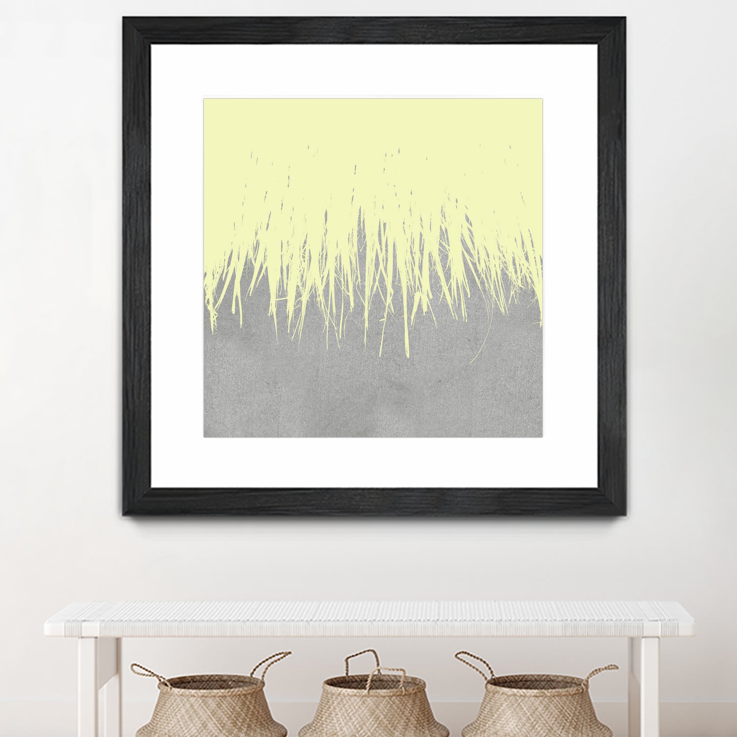 Concrete Fringe Yellow by Emeline Tate-Robertson on GIANT ART - yellow digital painting