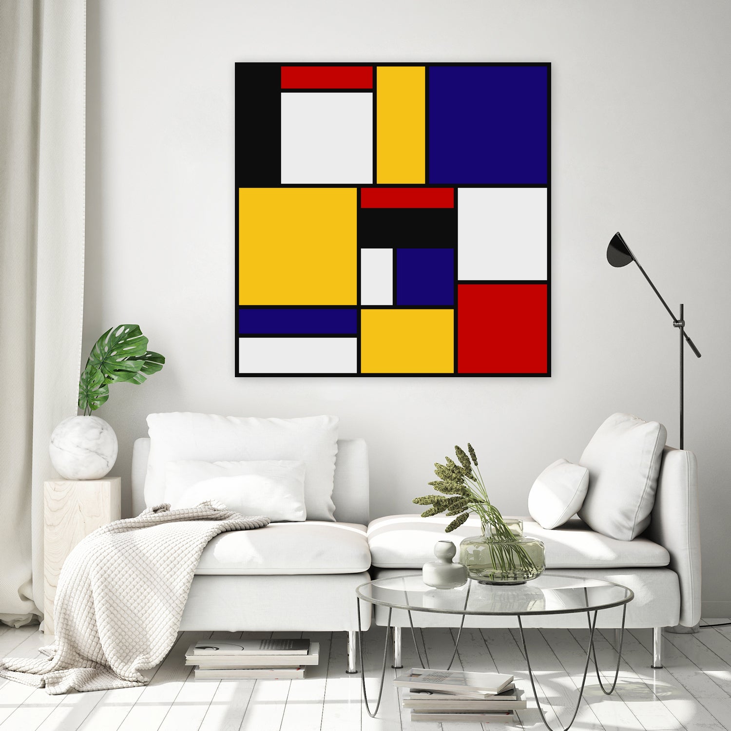 Mondrian De Stijl Art Movement by Saadana Shanmukam on GIANT ART - yellow digital drawing