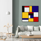 Mondrian De Stijl Art Movement by Saadana Shanmukam on GIANT ART - yellow digital drawing
