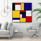 Mondrian De Stijl Art Movement by Saadana Shanmukam on GIANT ART - yellow digital drawing