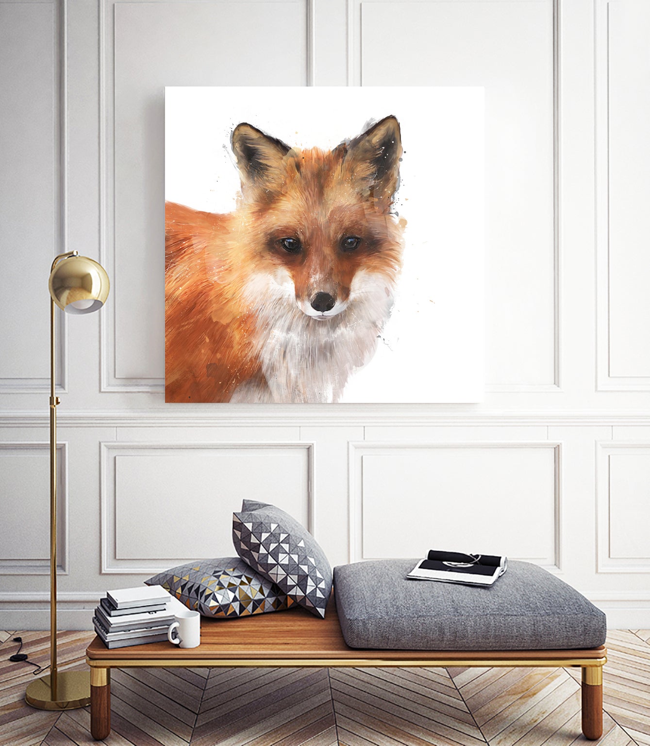 Encounter by Amy Hamilton on GIANT ART - orange digital painting