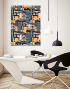 Night Castles (Pattern) by Romina Lutz on GIANT ART - yellow digital painting