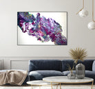 mardi gras by L. Renee Jones on GIANT ART - fuchsia mixed media